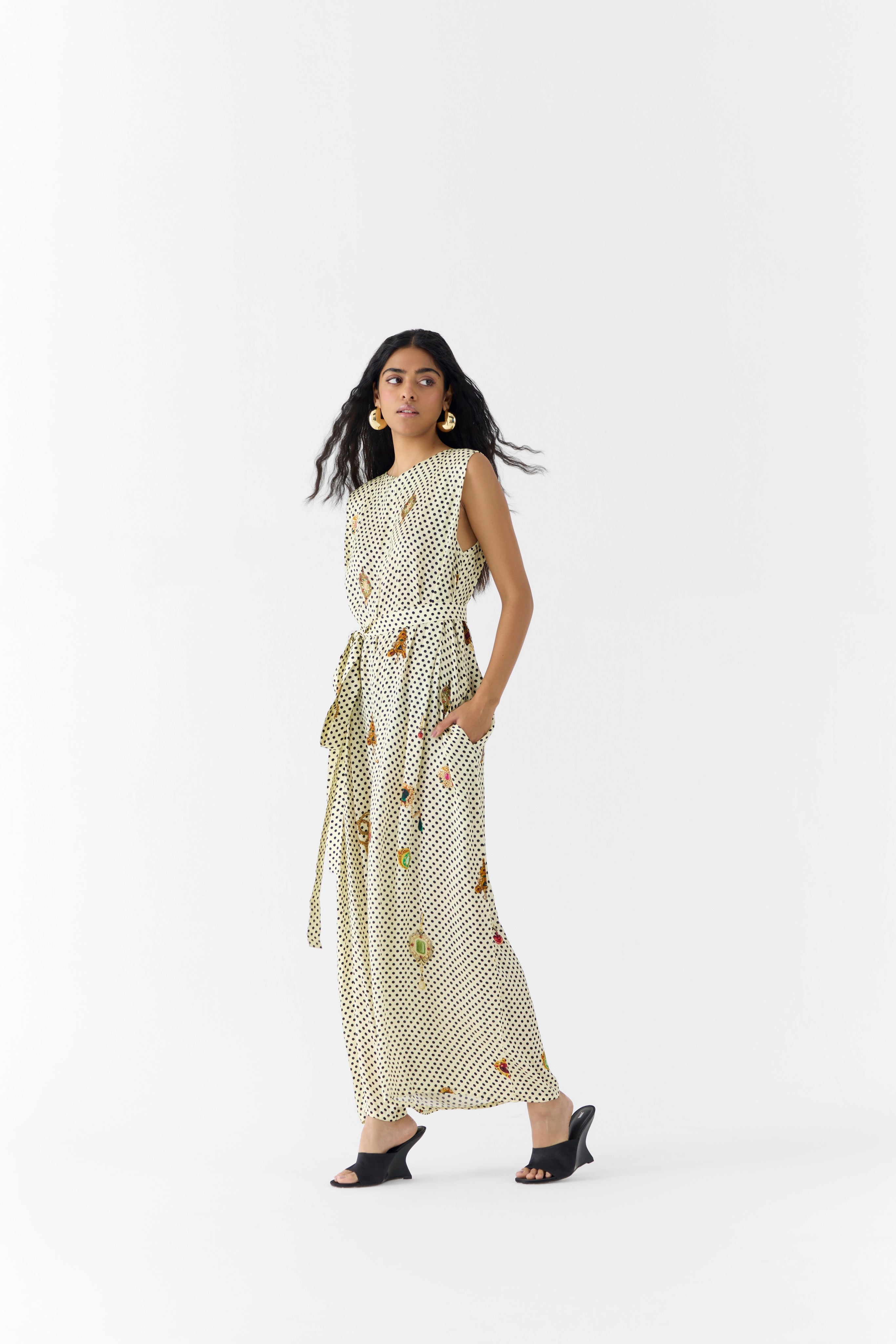 PEARL POLKA DOT JUMPSUIT