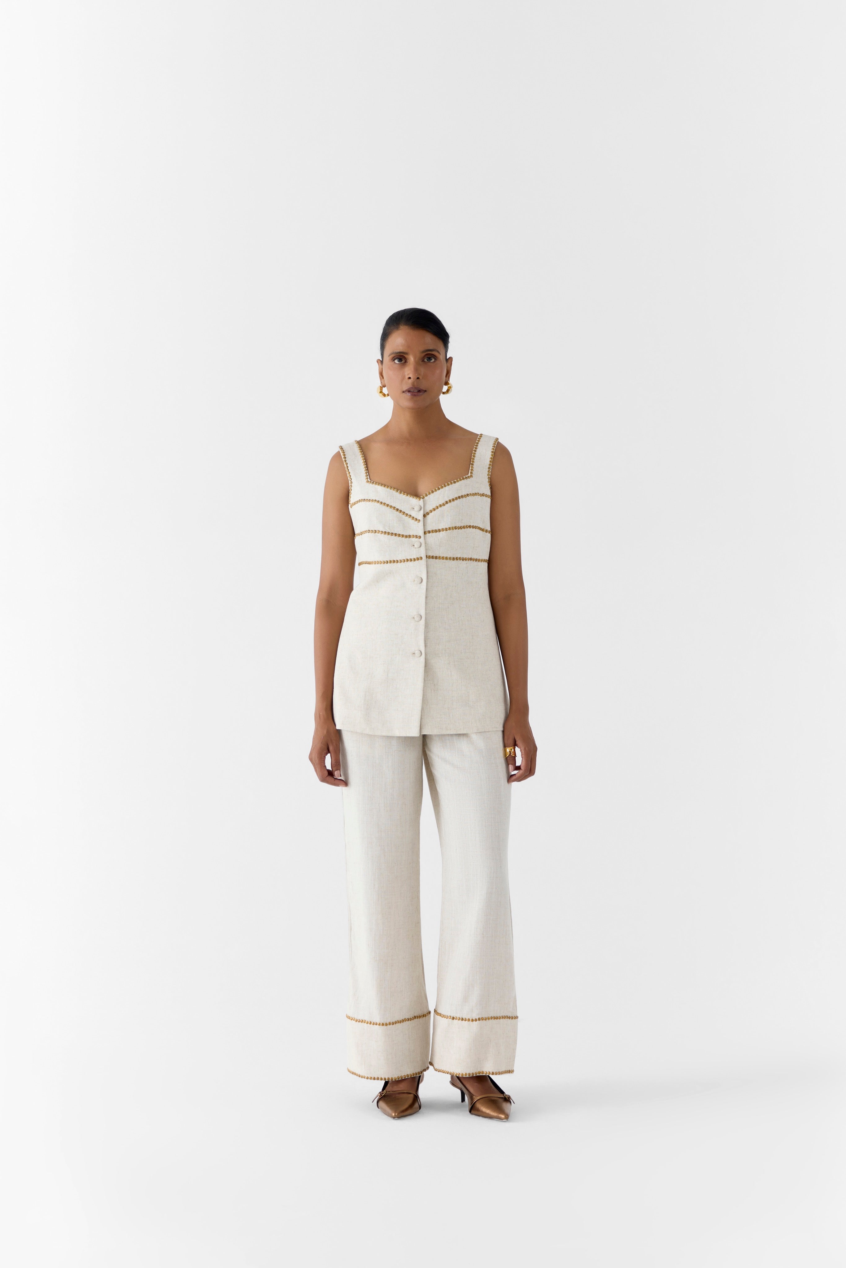 PEARL LINEN BLAZER & TROUSERS