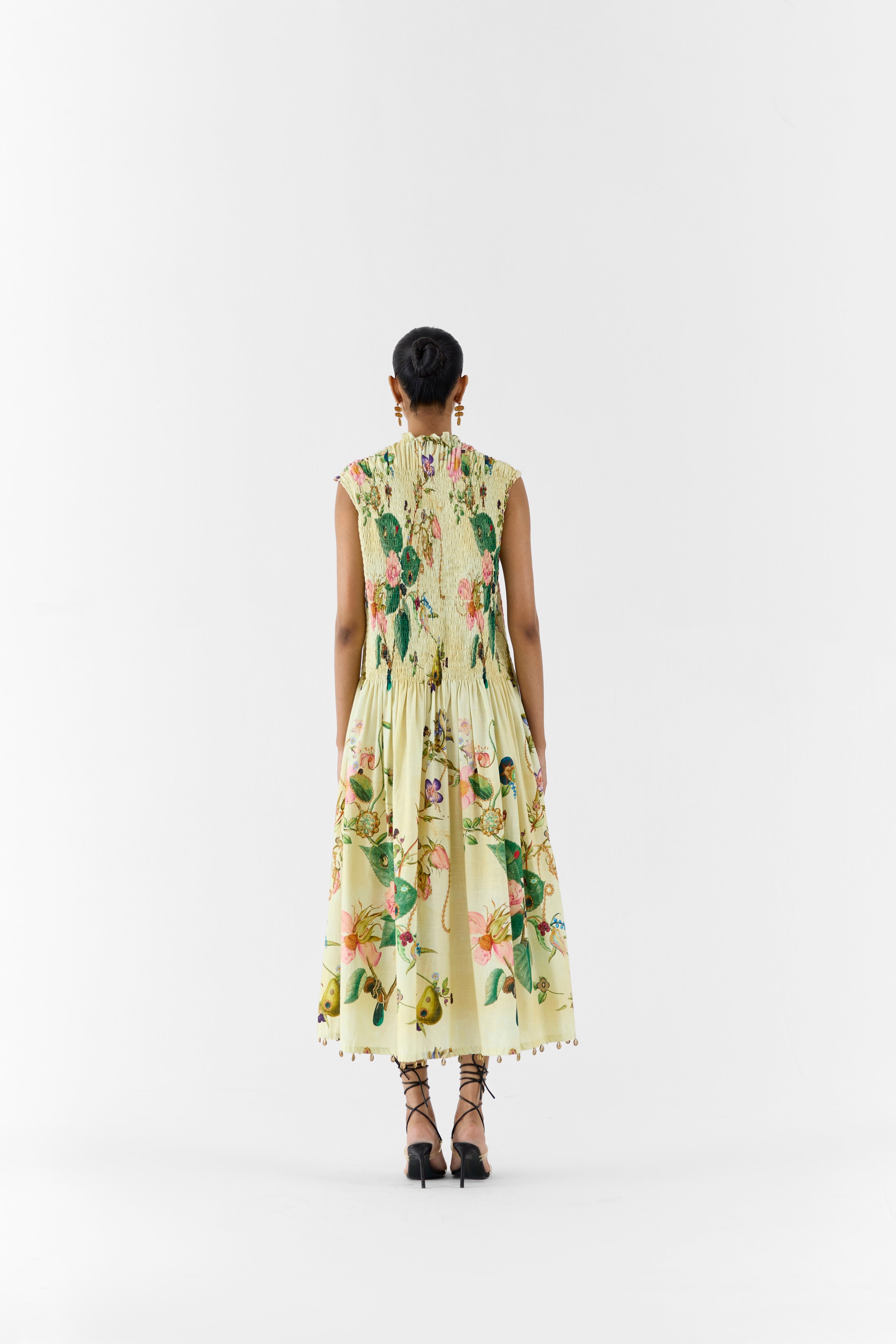 BLOSSOM RUCHING DRESS