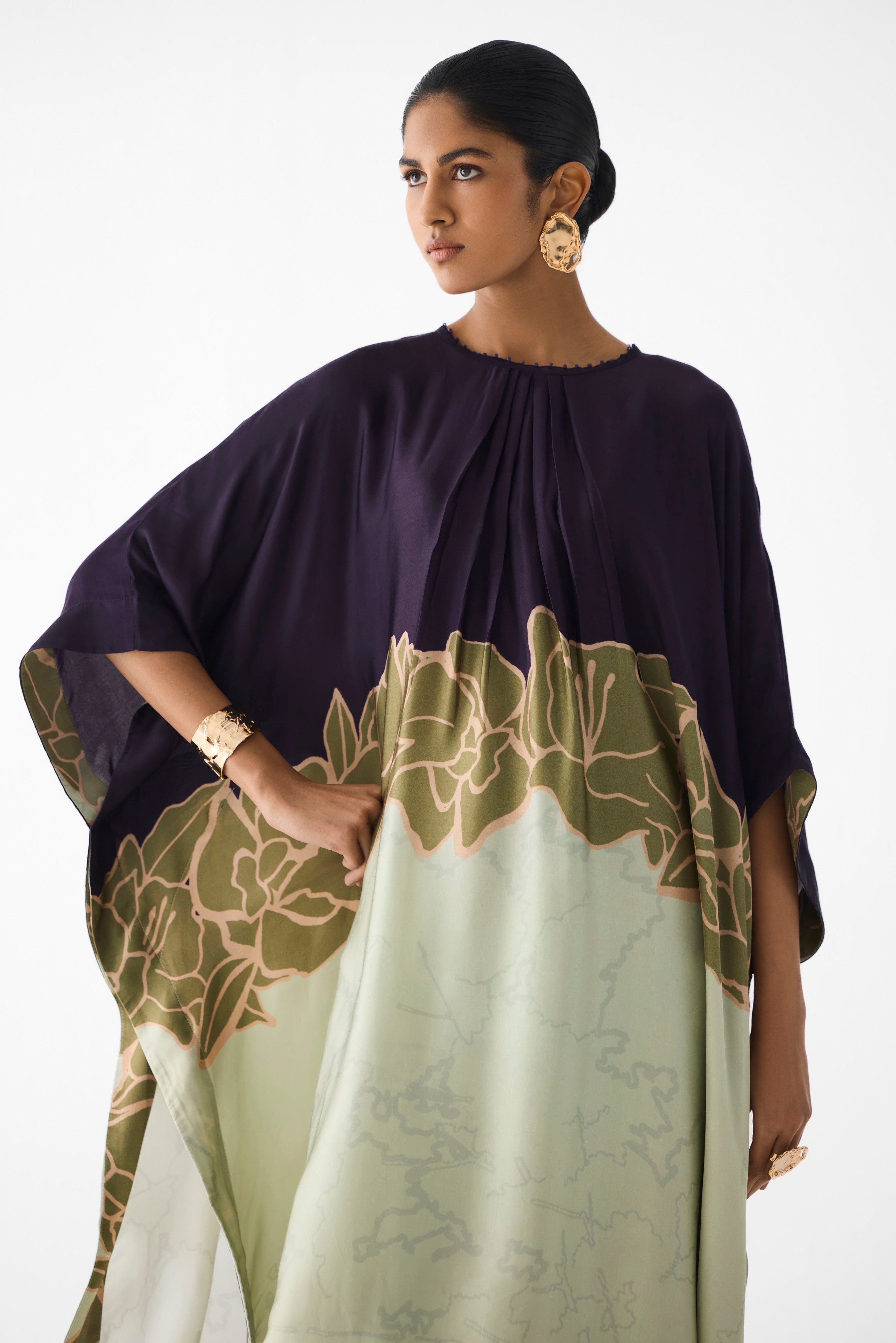 GREEN ALBA KIMONO KURTA & PANTS