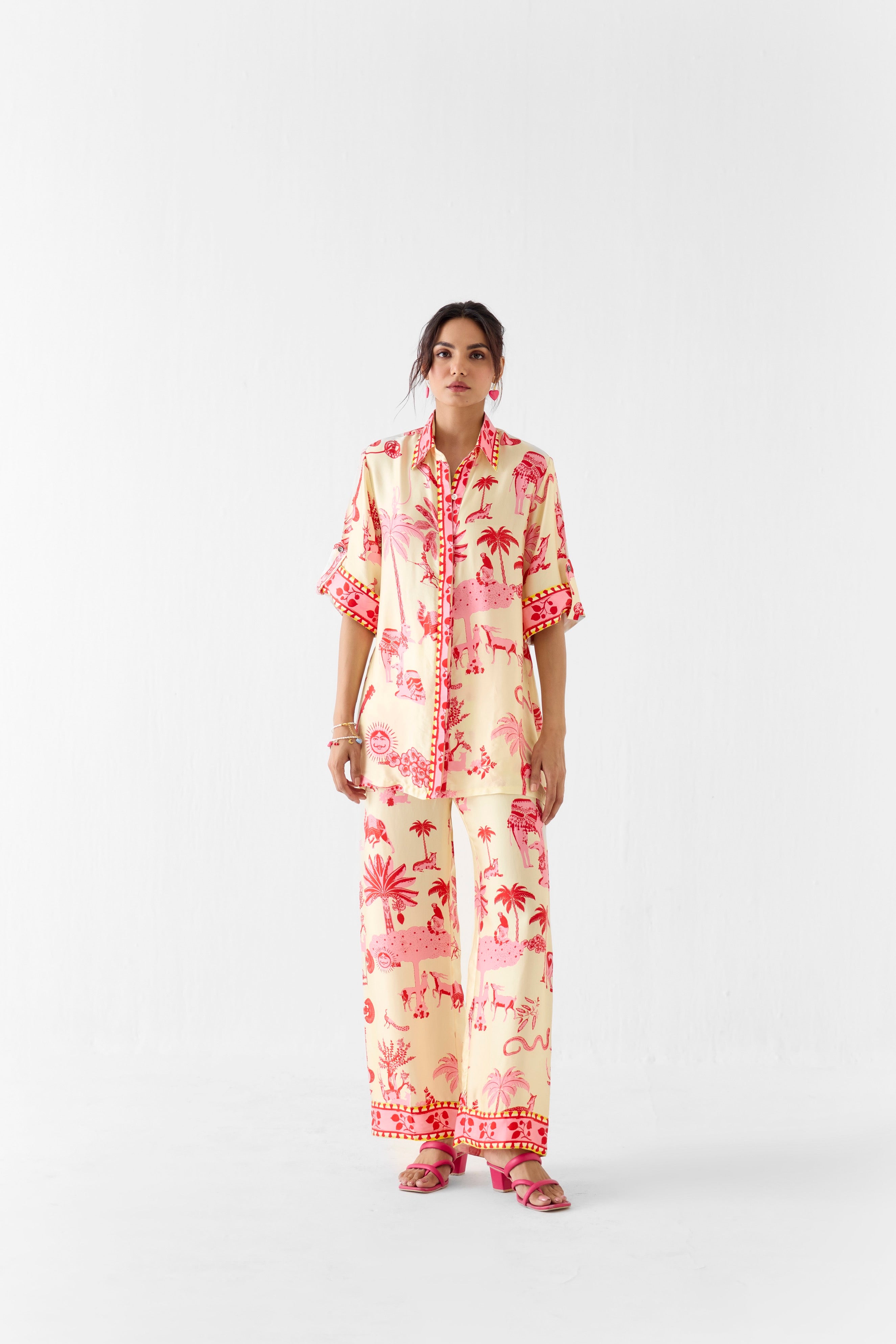 SAWAI SHIRT & TROUSERS CO-ORD
