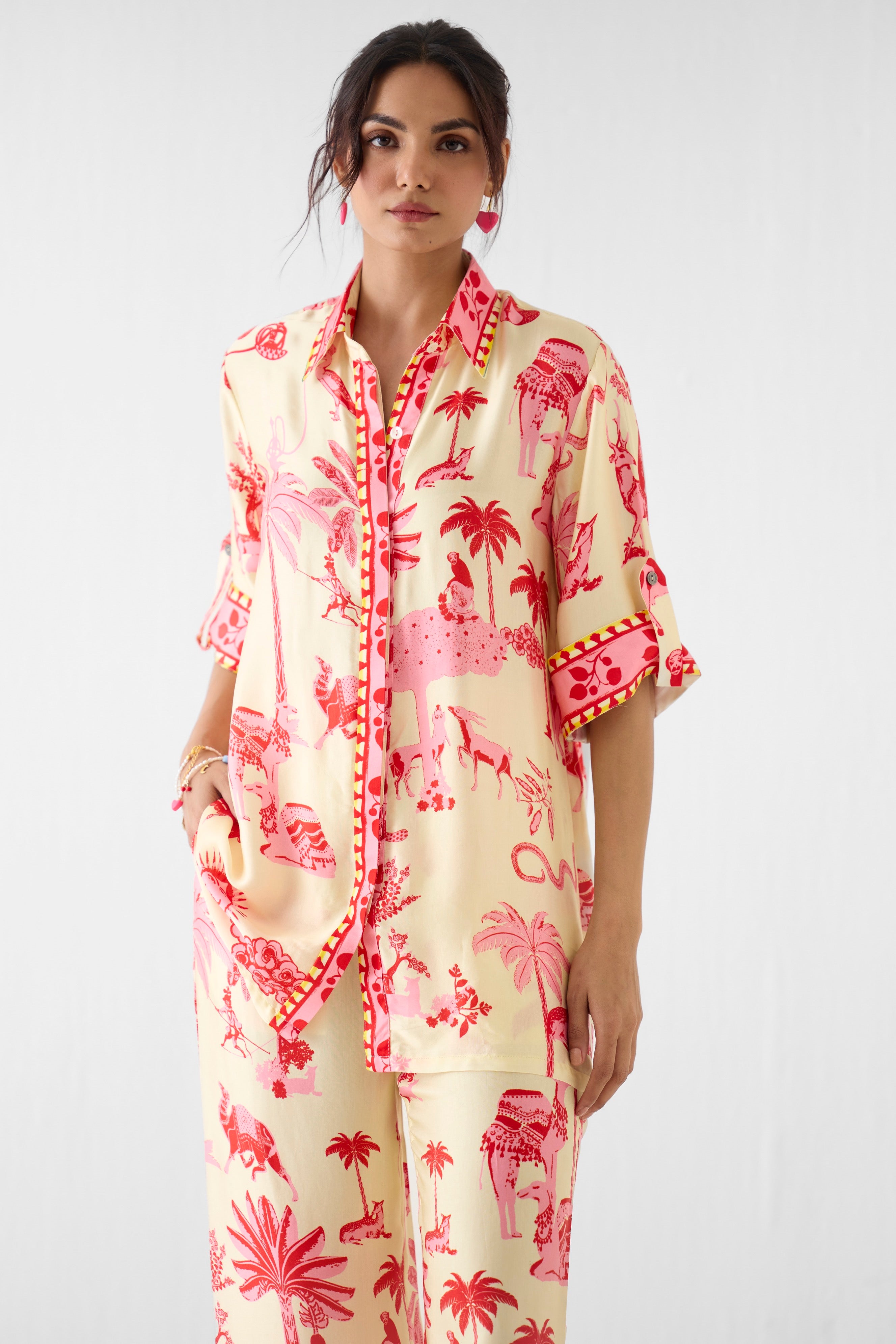 SAWAI SHIRT & TROUSERS CO-ORD