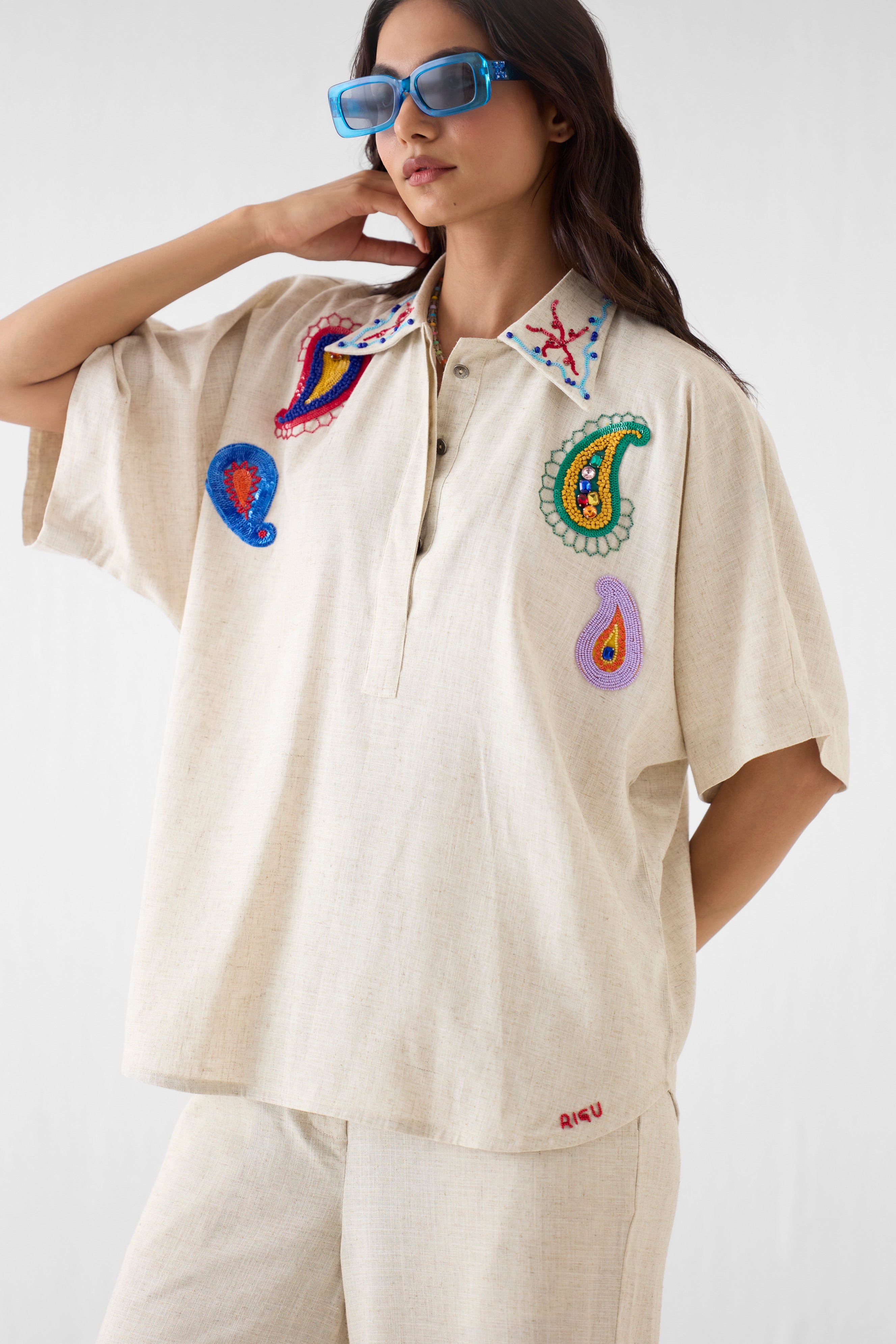 PAISLEY SHIRT AND TROUSERS CO-ORD