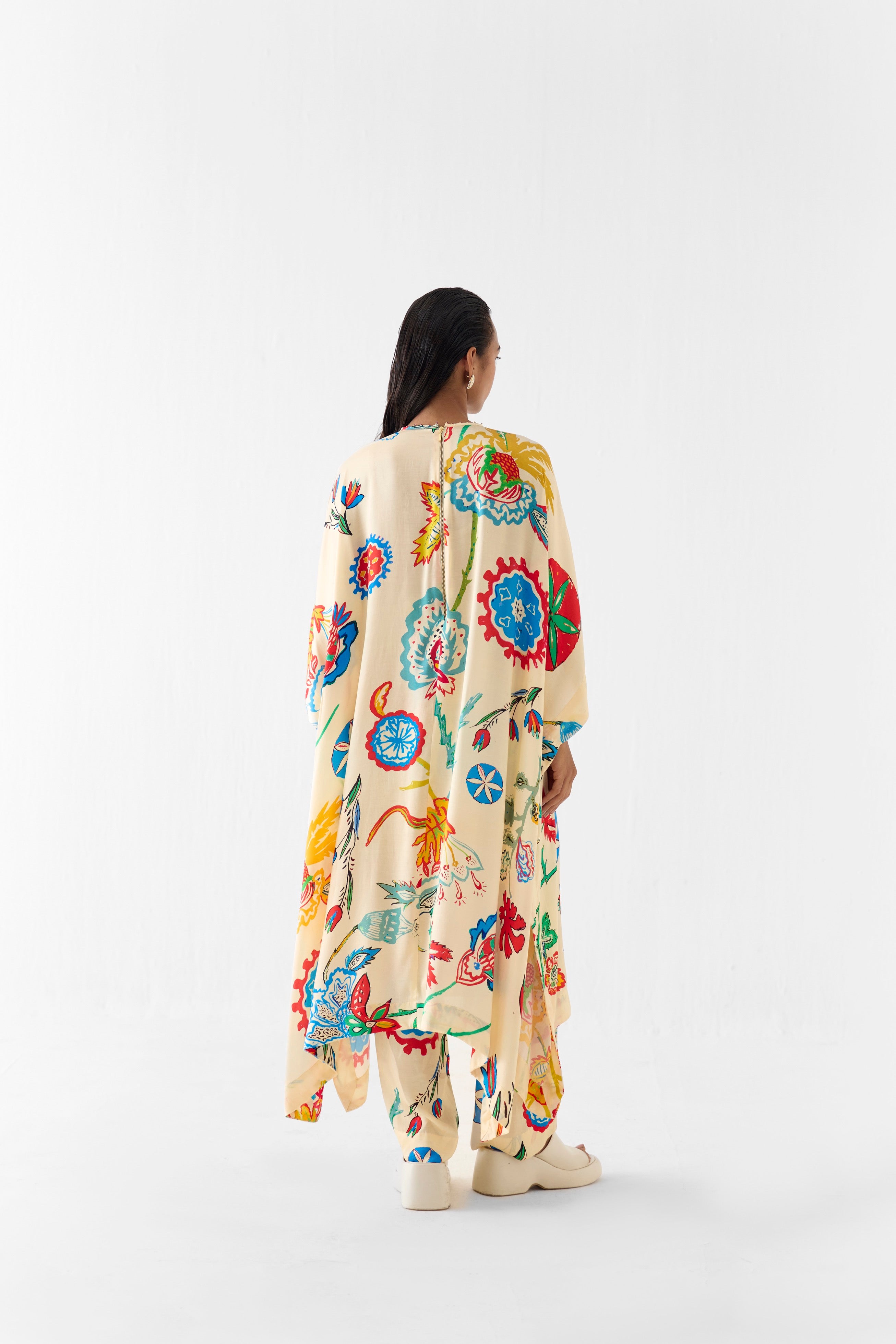 SANGANER KIMONO KURTA AND PANTS CO-ORD
