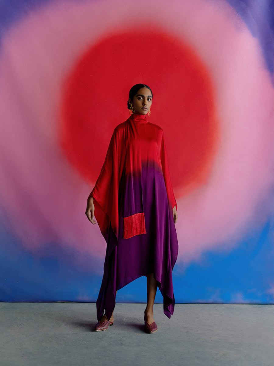 Leheriya Round Collar Dress