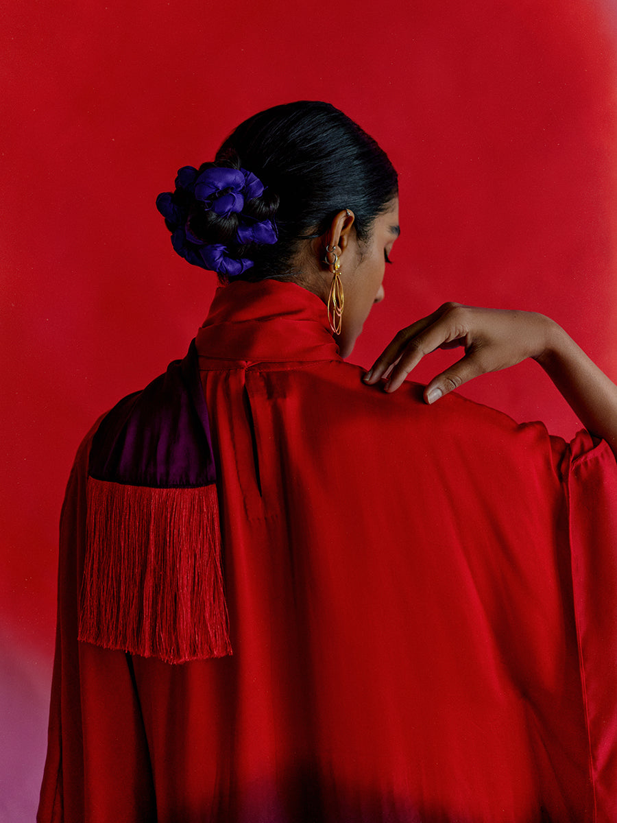 Leheriya Round Collar Dress