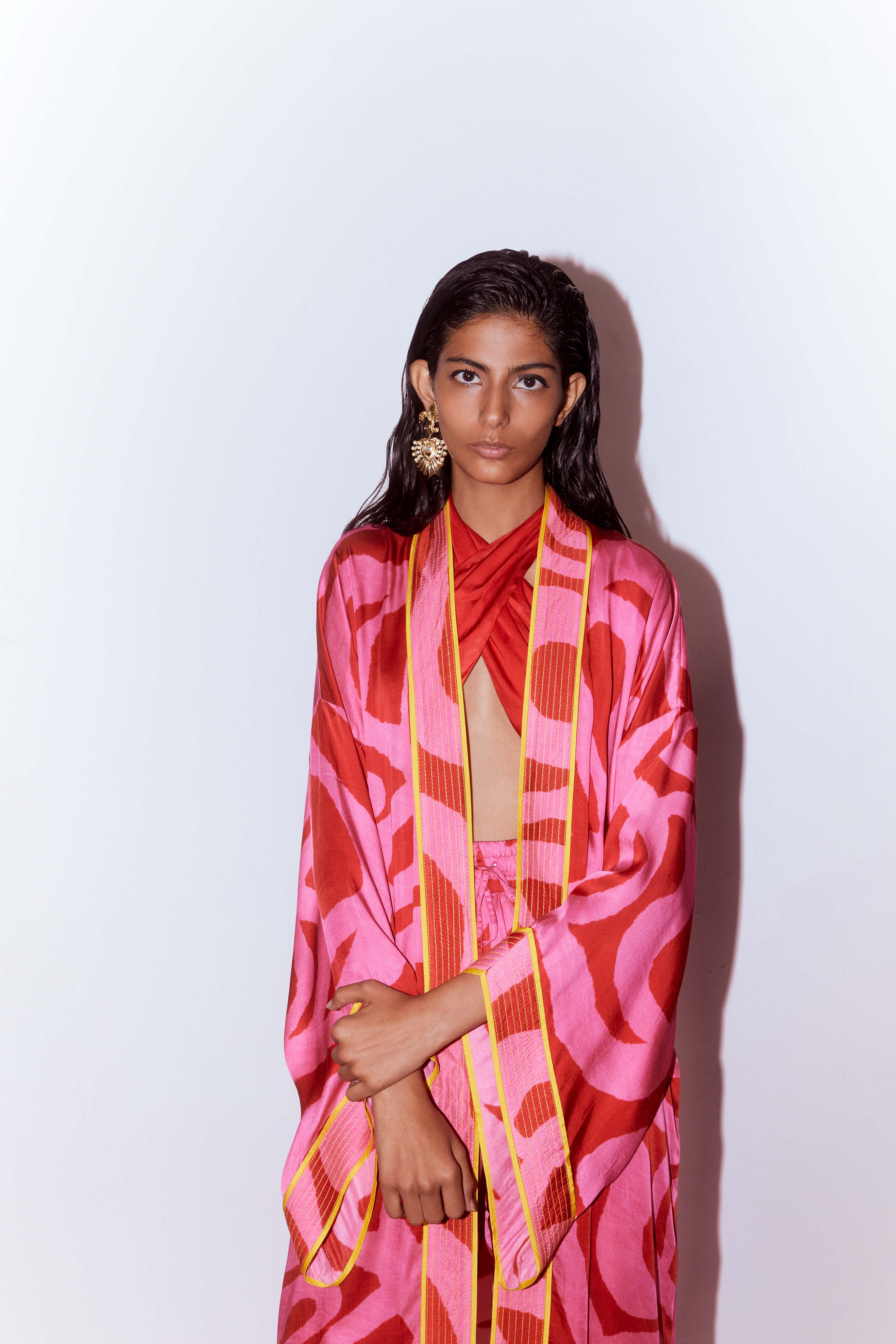 Candy Knot top and Straight Trousers