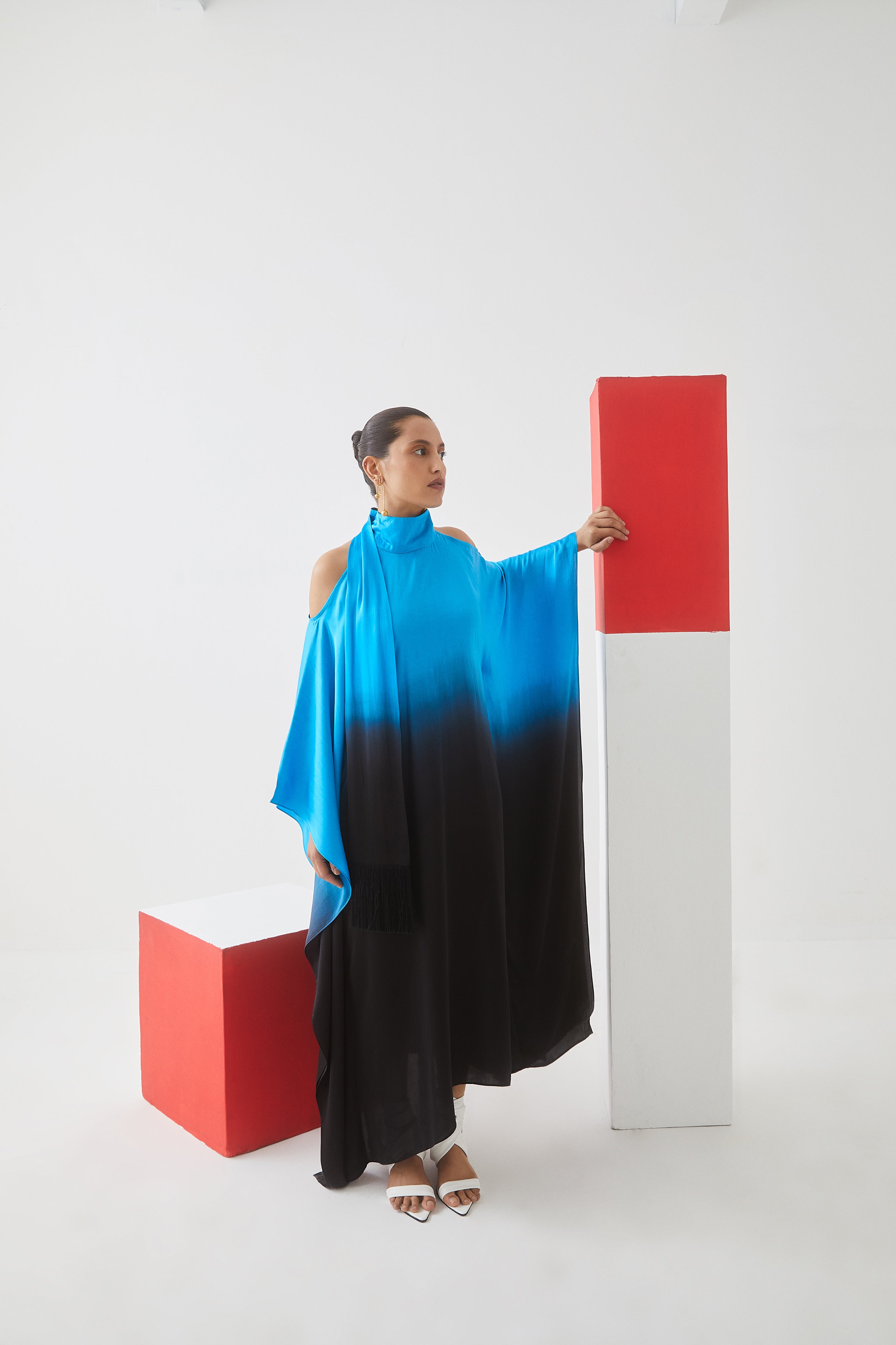 Leheriya Half & Half Dress