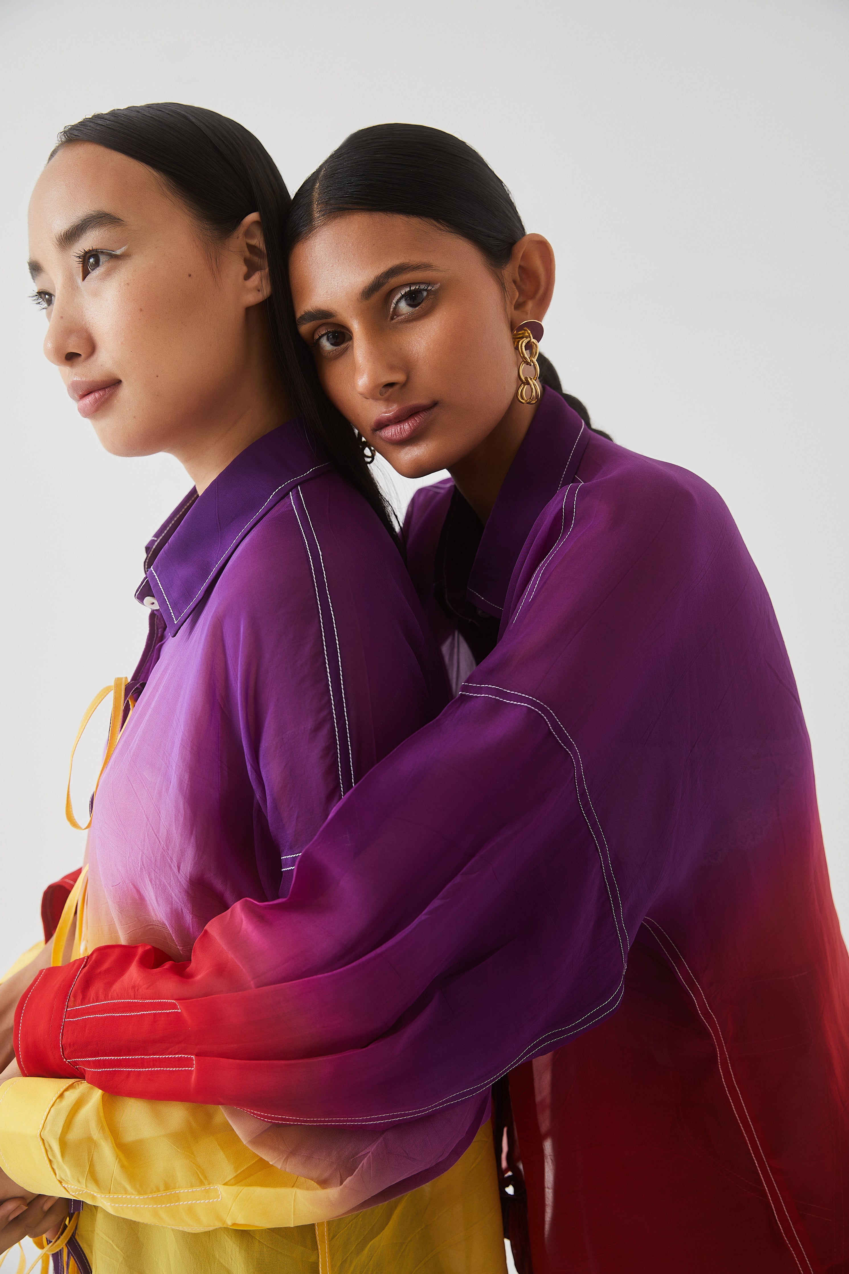 Ombrè Organza Shirt