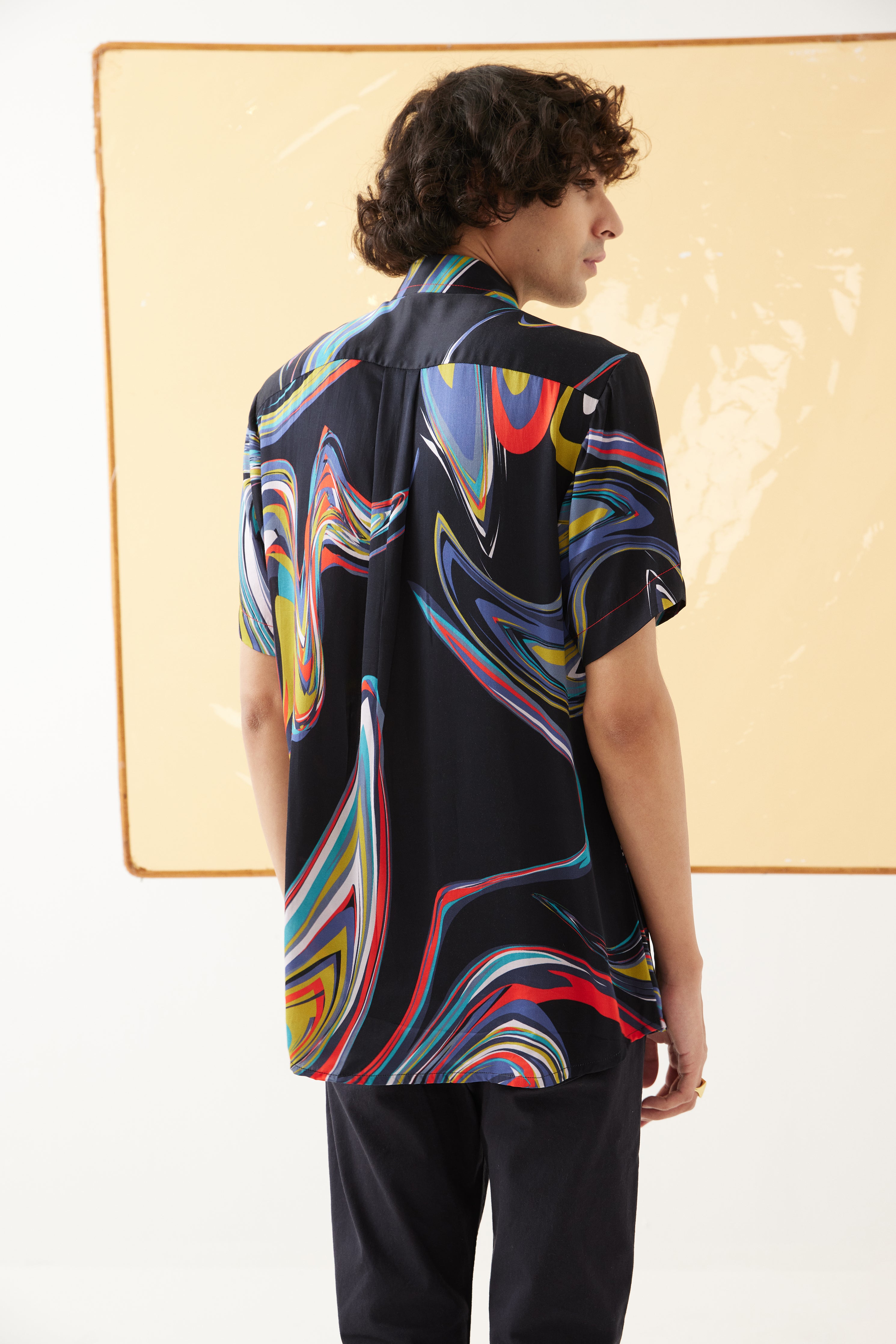 Galaxy Half Sleeve Men's Shirt