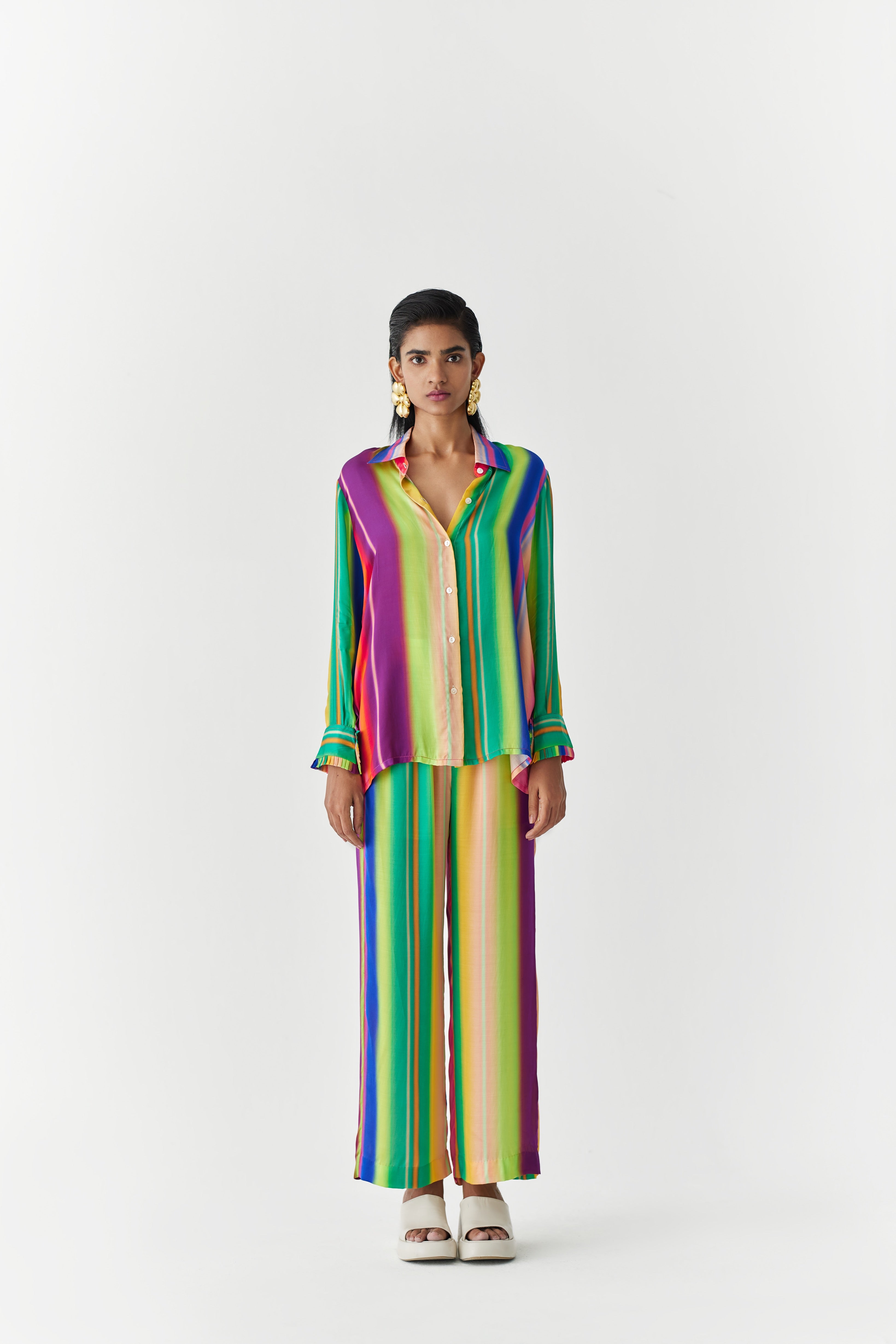 RAINBOW SHIRT AND TROUSERS CO-ORD