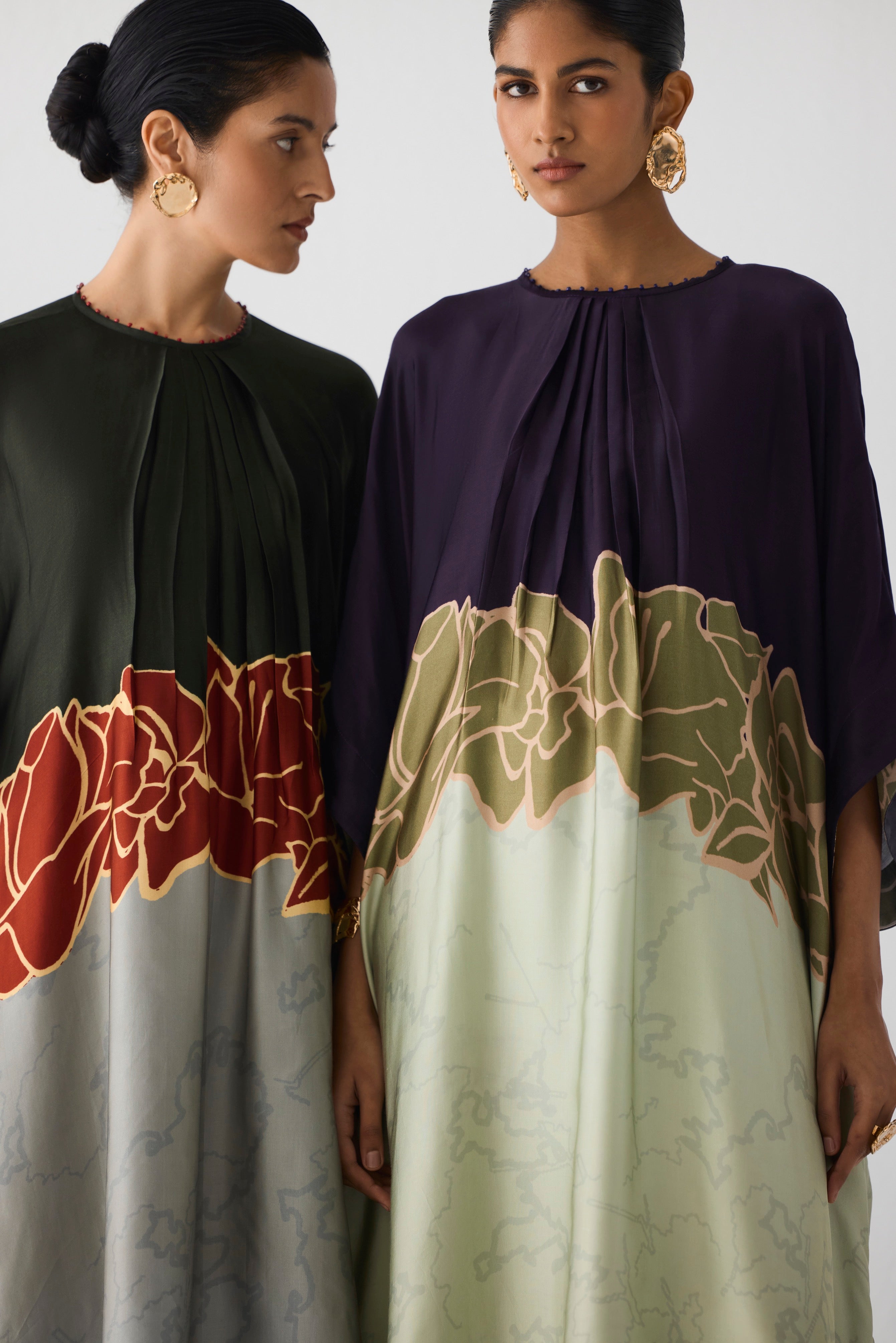 GREEN ALBA KIMONO KURTA & PANTS