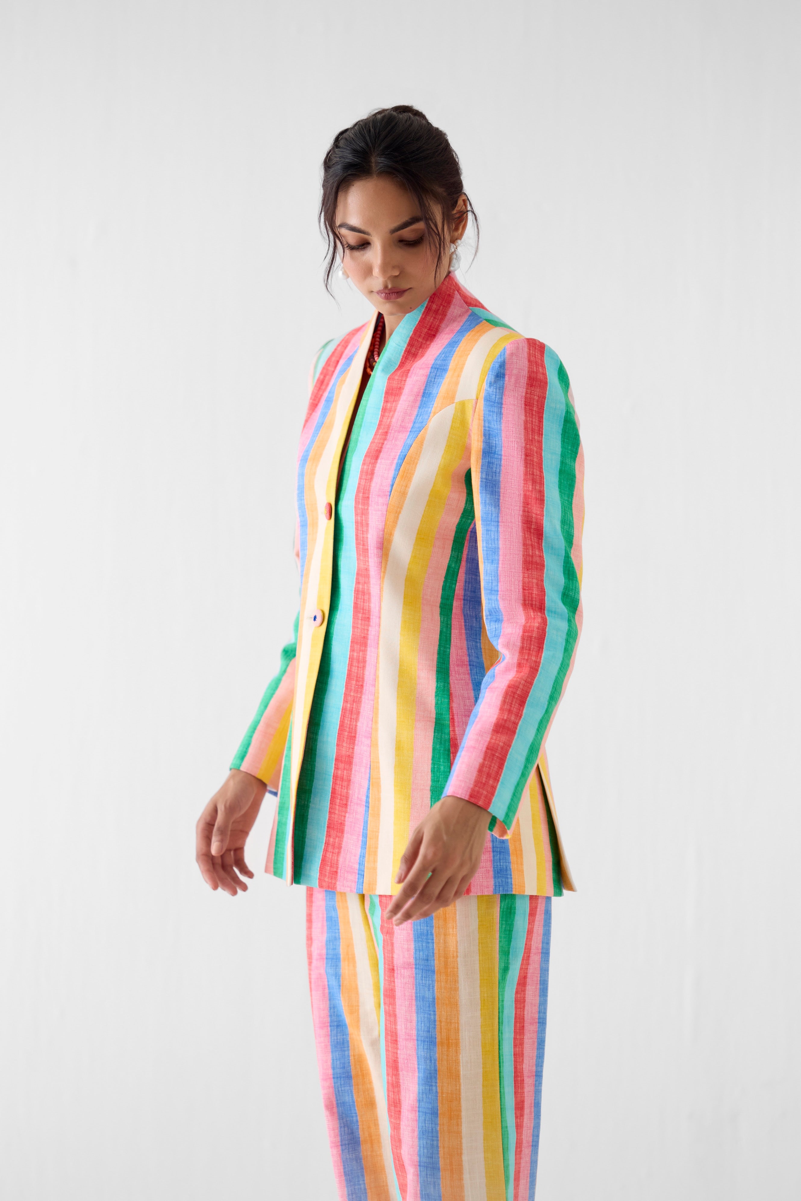 LEHER BLAZER AND TROUSERS CO-ORD
