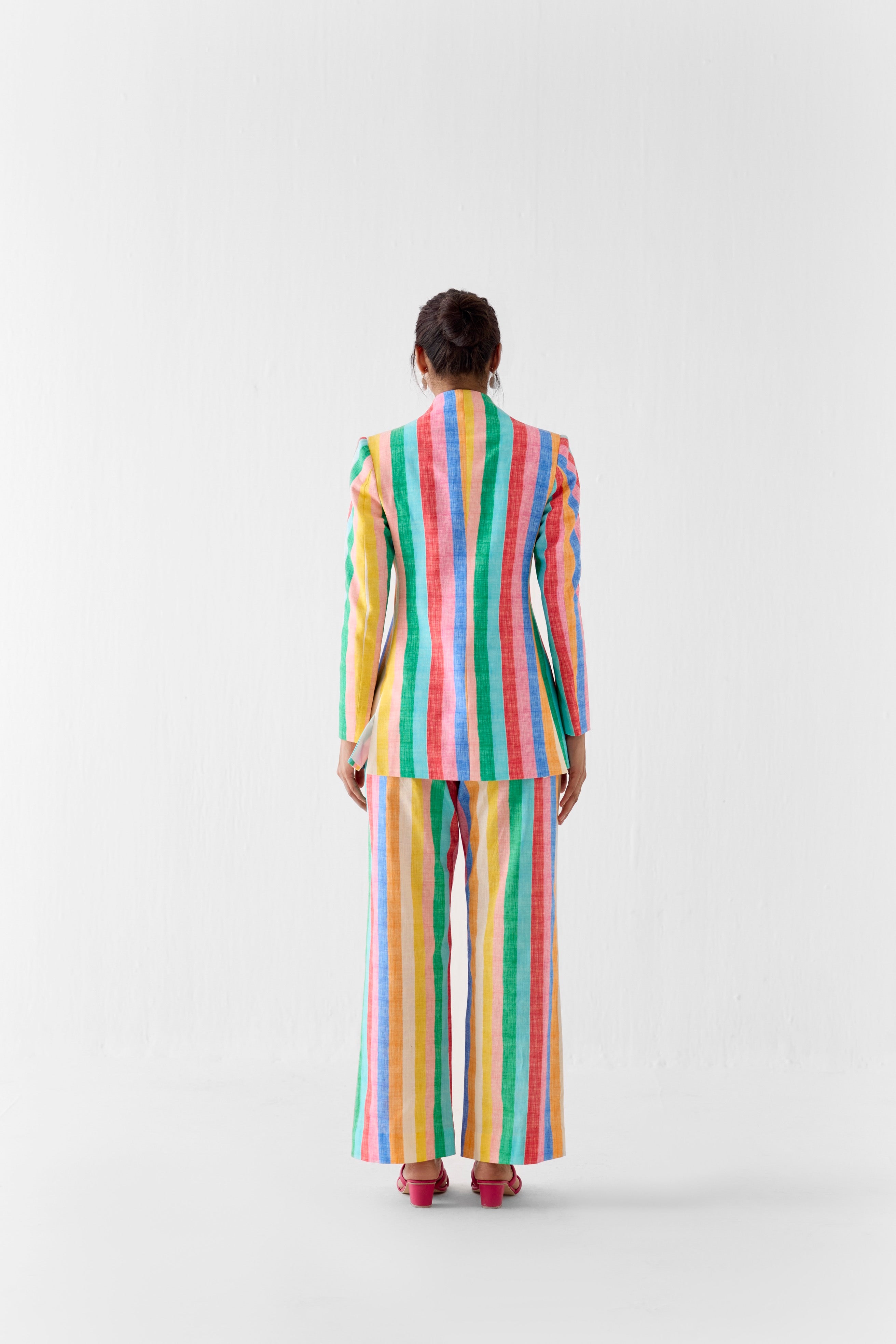 LEHER BLAZER AND TROUSERS CO-ORD