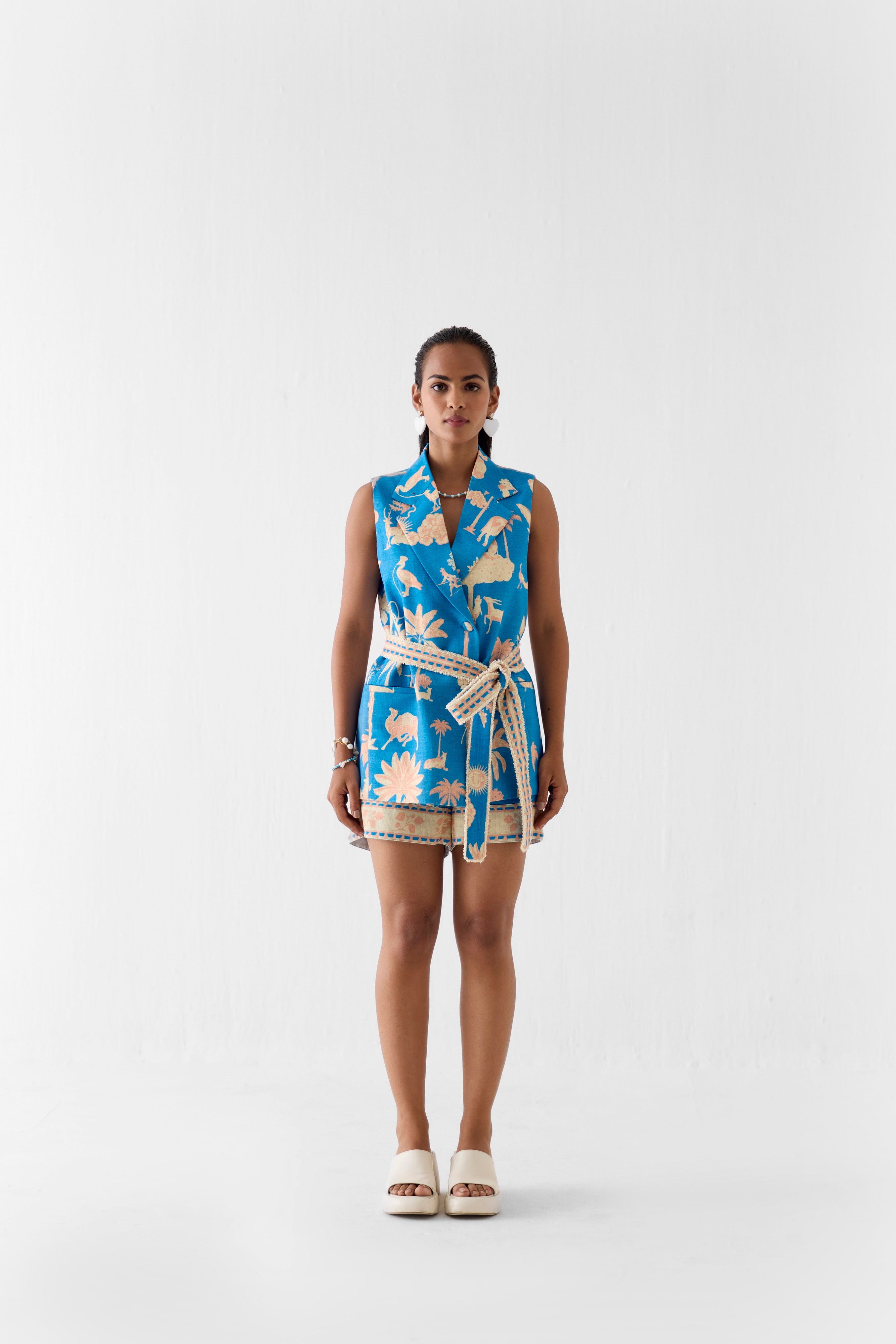 JAIPUR BLAZER AND SHORTS