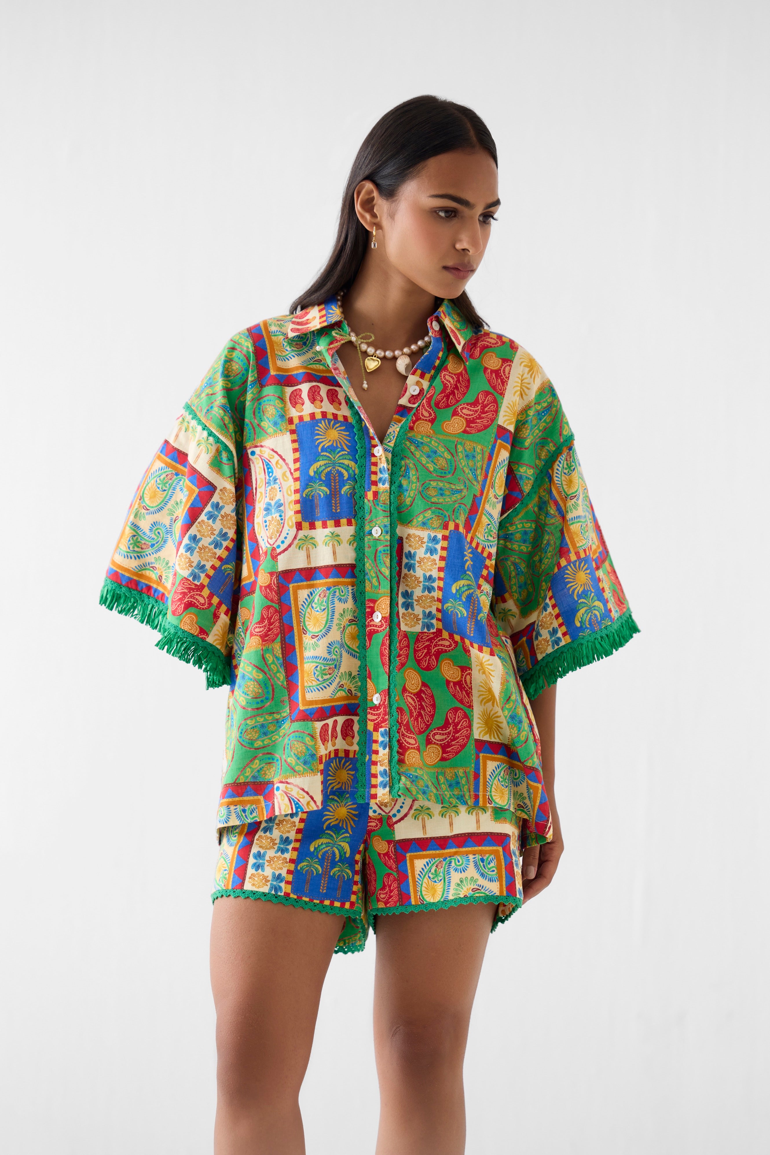 JOHARI  SHIRT & SHORTS CO-ORD