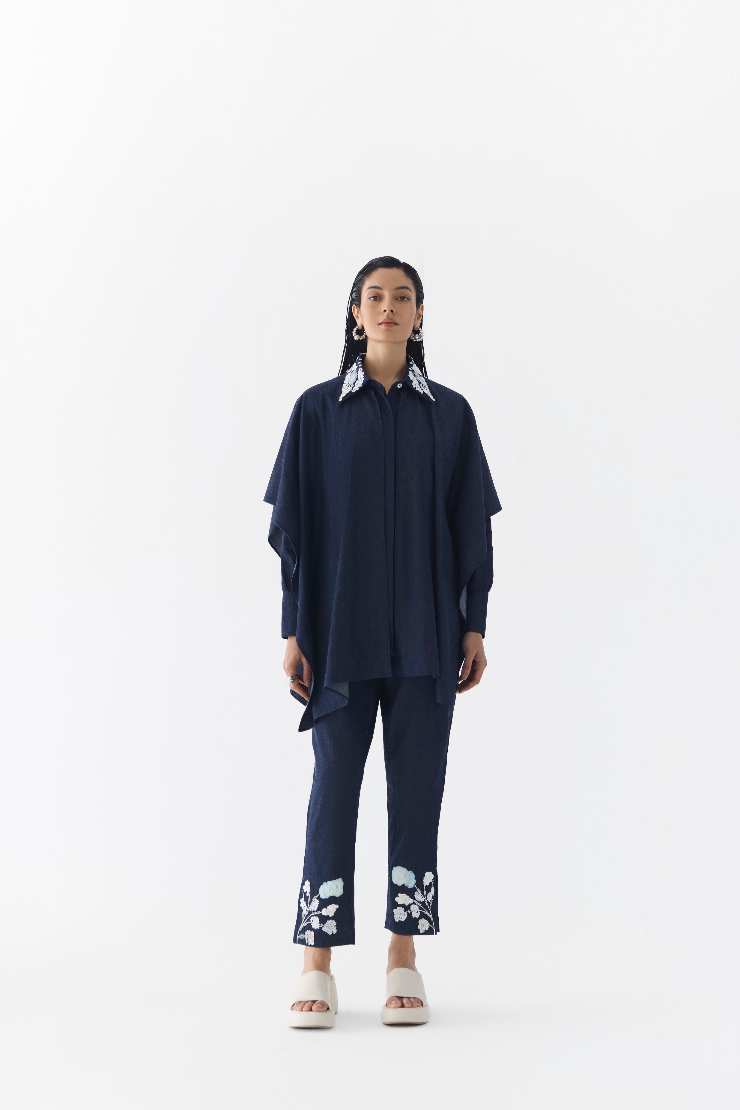 CALLA DENIM SHIRT & TROUSERS