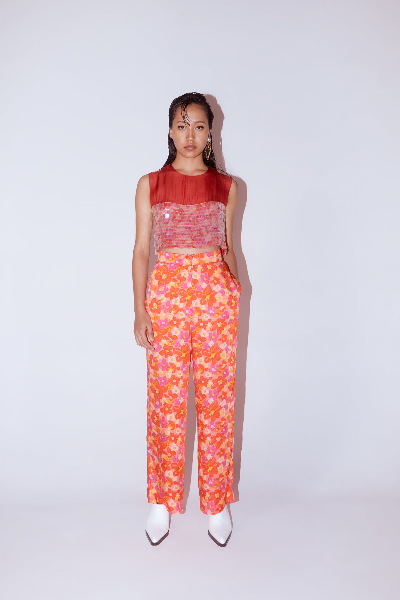 Poppy Crop top & Trousers Co-ord